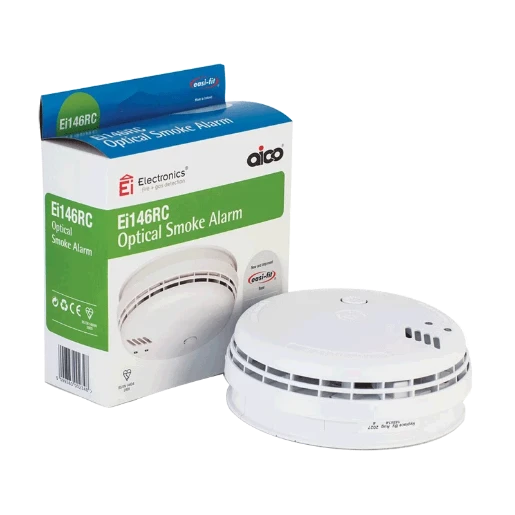 Aico Smoke Alarm Optical Mains Alkaline Back-Up Easi-Fit Remote