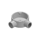 Malleable Steel Galvanised Angle Conduit Box 20mm
