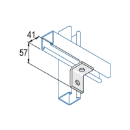 Bracket 90° Angle 2 Hole 57 x 41mm Hot Dipped Galvanised [Pack=25]