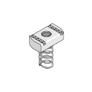 Channel Nut Long Spring M6 Electro-Zinc Plated