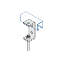 Bracket U Shaped 4 Holes 96 x 47mm Steel Hot Dipped Galvanised