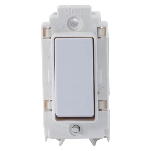 Gridswitch Single Pole 2 Way 20A Moulded White
