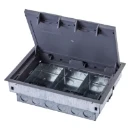 Floor Box 3 Compartment 208 x 286mm Steel