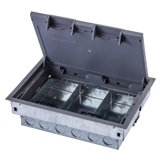 Floor Box 3 Compartment 208 x 286mm Steel