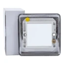 Modular Data Plate Decorative 1 Gang 2 Module Brushed Steel