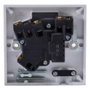 Connection Unit Fused Switched Engraved 'Dishwasher' Square Edge 13A White