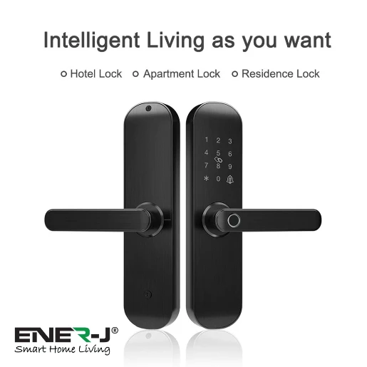 Wifi Smart Door Lock Right Handle Black