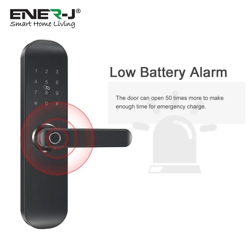 Wifi Smart Door Lock Right Handle Black