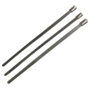 300mm x 4.6mm Self-Locking Stainless Steel Cable Tie (Pack of 100)