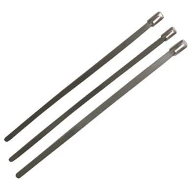 360mm x 4.6mm Self-Locking Stainless Steel Cable Tie (Pack of 100)