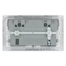 Polished Chrome 13A Switched Socket 2 Gang + 2 Usb (3.1A) White Insert
