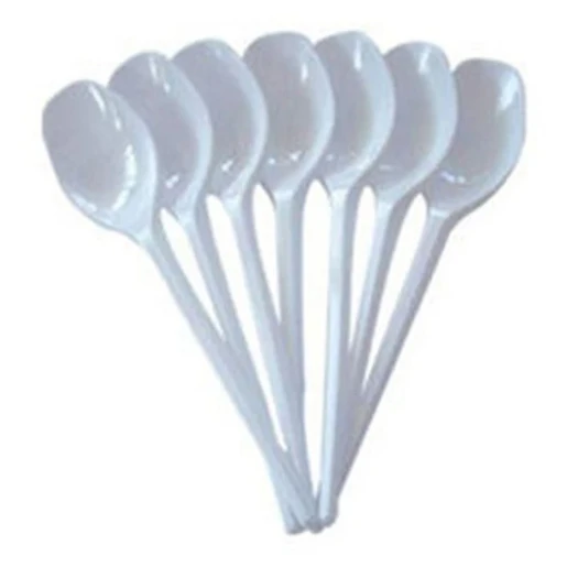 Disposable Plastic Teaspoons White [Pack of 1000]