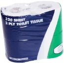 Toilet Roll 2-Ply 320 Sheet White