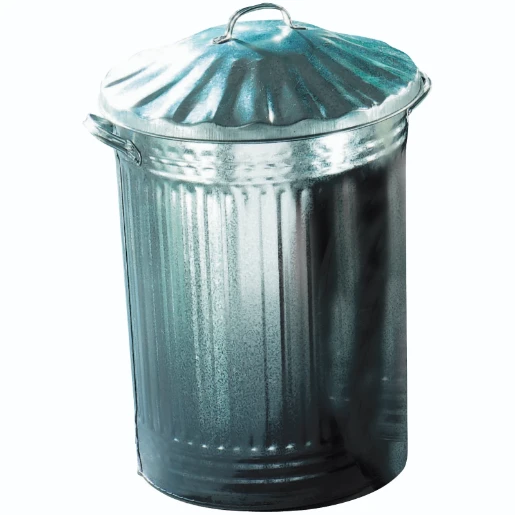 450mm Galvanised Steel Dustbin & Lid
