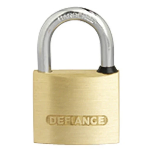 Medium Security Heavy 50mm Brass Chrome Padlock