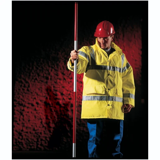 Steel Ranging Pole 2m x 27mm Red/White
