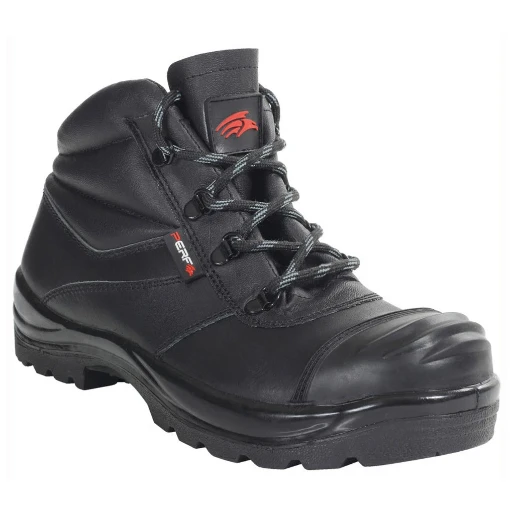 Boots Chukka Safety Incldual Density Rubber Cap Size 8 Black