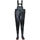 Steelite FW74 PVC/Nitrile S5 Safety Chest Waders Size 7 Black