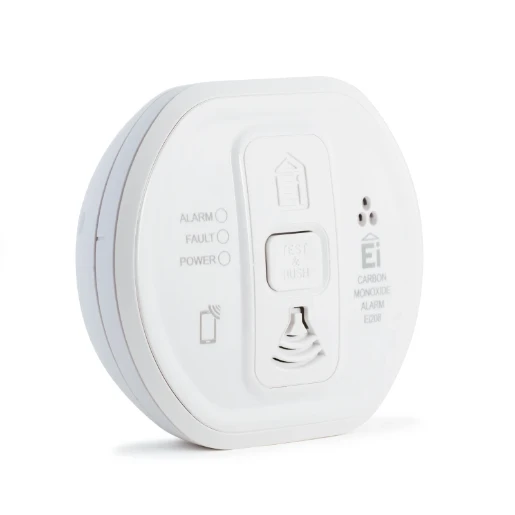 Aico Carbon Monoxide Alarm Battery Powered Audiolink White