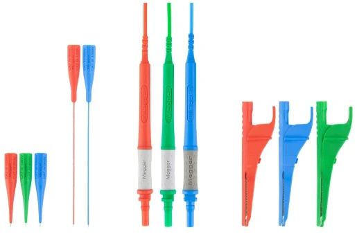 Test Lead Set Red/Green/Blue Unfused 10A