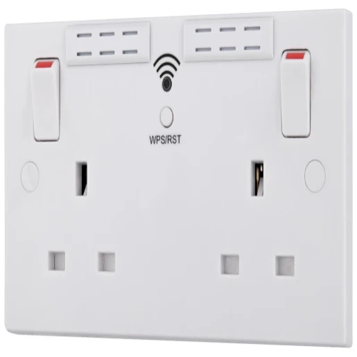 Socket Switched 2G+Wi-Fi Repeater 13A White