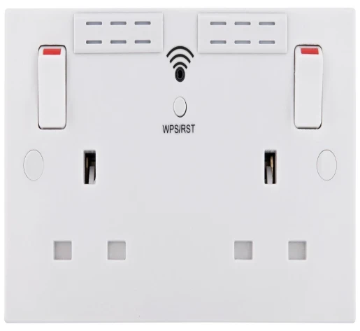 Socket Switched 2G+Wi-Fi Repeater 13A White