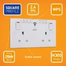 Socket Switched 2G+Wi-Fi Repeater 13A White