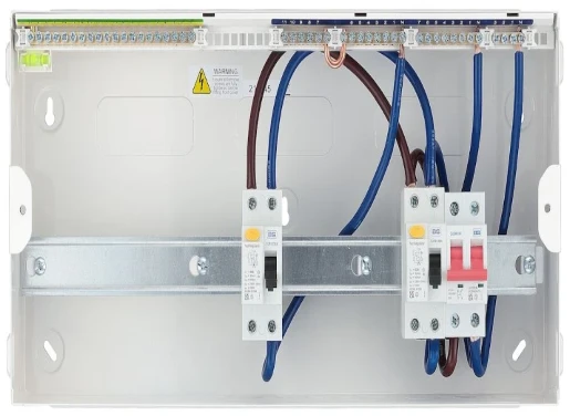 Consumer Unit Dual RCD Upopen 16Way 22 Module 2 x 63A