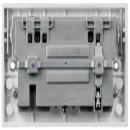 Socket Moulded 2 Gang Switched 13A 4.2A White A+C USB Charging