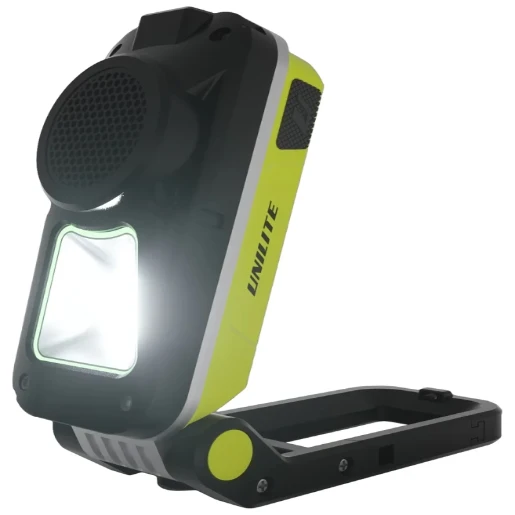 USB Rechargeable High Power LED Folding Portable Work Task Light with Bluetooth Speaker