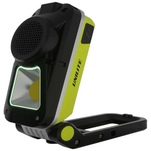 USB Rechargeable High Power LED Folding Portable Work Task Light with Bluetooth Speaker
