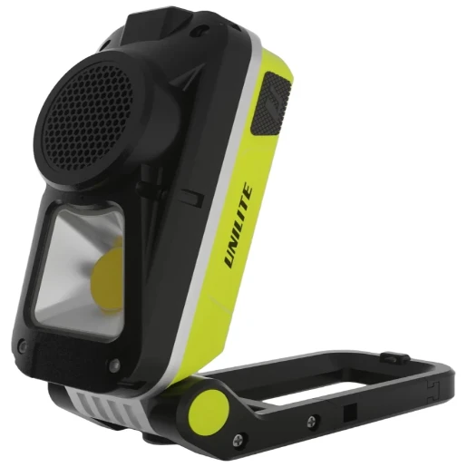 USB Rechargeable High Power LED Folding Portable Work Task Light with Bluetooth Speaker