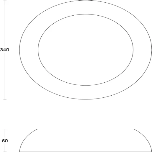 Rim For Radialed 12/16/24W White
