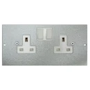 13A Twin Switched Socket Plate