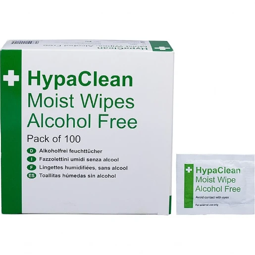 Alcohol Free Moist Wipes Pack of 100