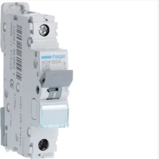 MCB 1 Pole 10kA/15kA C-20A 1M