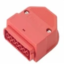 Red 7-Pole Single Socket Outlet