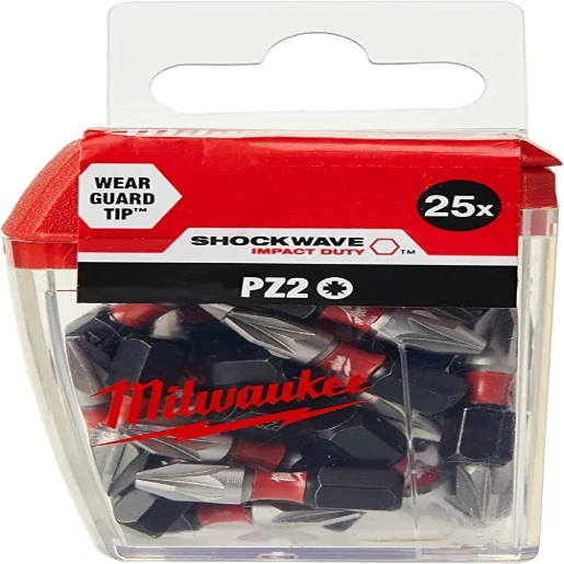 PZ2 25 Piece Shockwave Screwdriver Bits 25mm