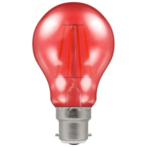 4.5W Red BC-B22D IP65 LED Filament Harlequin GLS