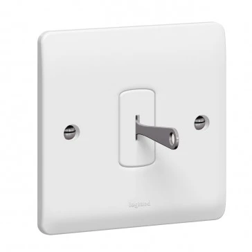 Single Pole Key Switch Synergy 1 Gang 2 Way 10 Ax 250 V White