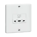 Shaver Socket 1 Gang Unswitched 230V 50/60Hz White