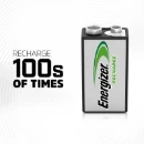 Power Plus Rechargeable 9V 175mAh Battery - 1 Pack