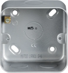 Metal Clad 1 Gang Back Box