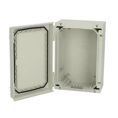 G Hinged Polycarbonate Enclosure 320X220X150Mm Grey Cover
