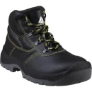 Black Pigmented Split Leather Boots S1P Src Size 7