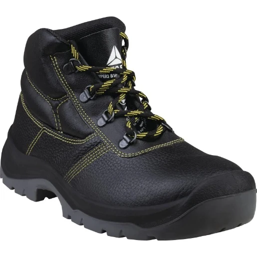 Black Pigmented Split Leather Boots S1P Src Size 7