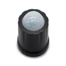 Matt Black Passive Infra-Red Motion Sensor With Daylight Threshold Switch