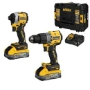 18V Xr Combi And Impact Driver With 2 X 5.0Ah Powerstack Batteries