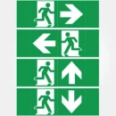 ISO Adhesive Sticker Legend Set for Emergency Bulkheads