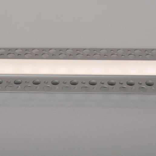 Bar Plaster Recessed Profile 2m Opal Diffuser